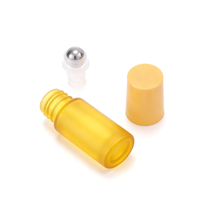 5ml Perfume Roller Glass Bottle with Colored Plastic Lid