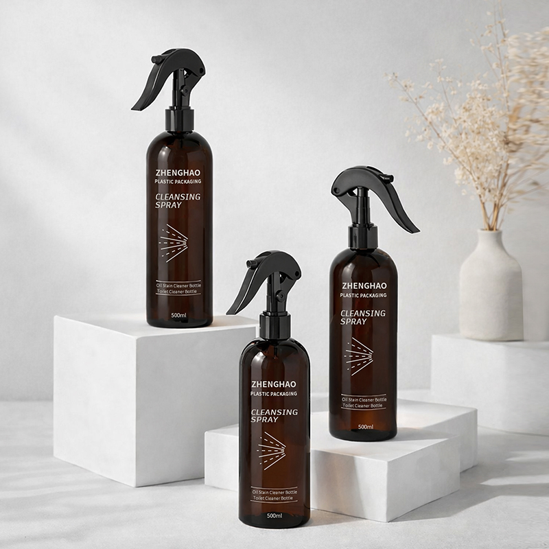 Custom 17oz 32oz 500ml 1000ml Plastic Frosted Matte Cosmetic Hair Care Liquid Trigger Spray Bottle