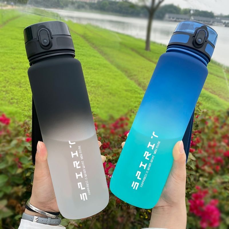 500ml 650ml 1000ml Leakproof Eco-Friendly Plastic Water Bottle Outdoor Sports Running Drinkware with Lid