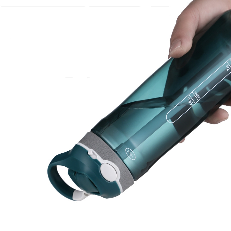 Leakproof Starw Portable Water Bottle Large Capacity Plastic Bottle