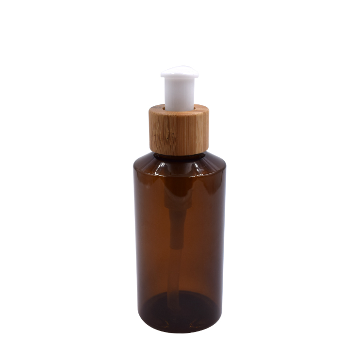 30ml Colored Pet Plastic Bottle with Bamboo Cap