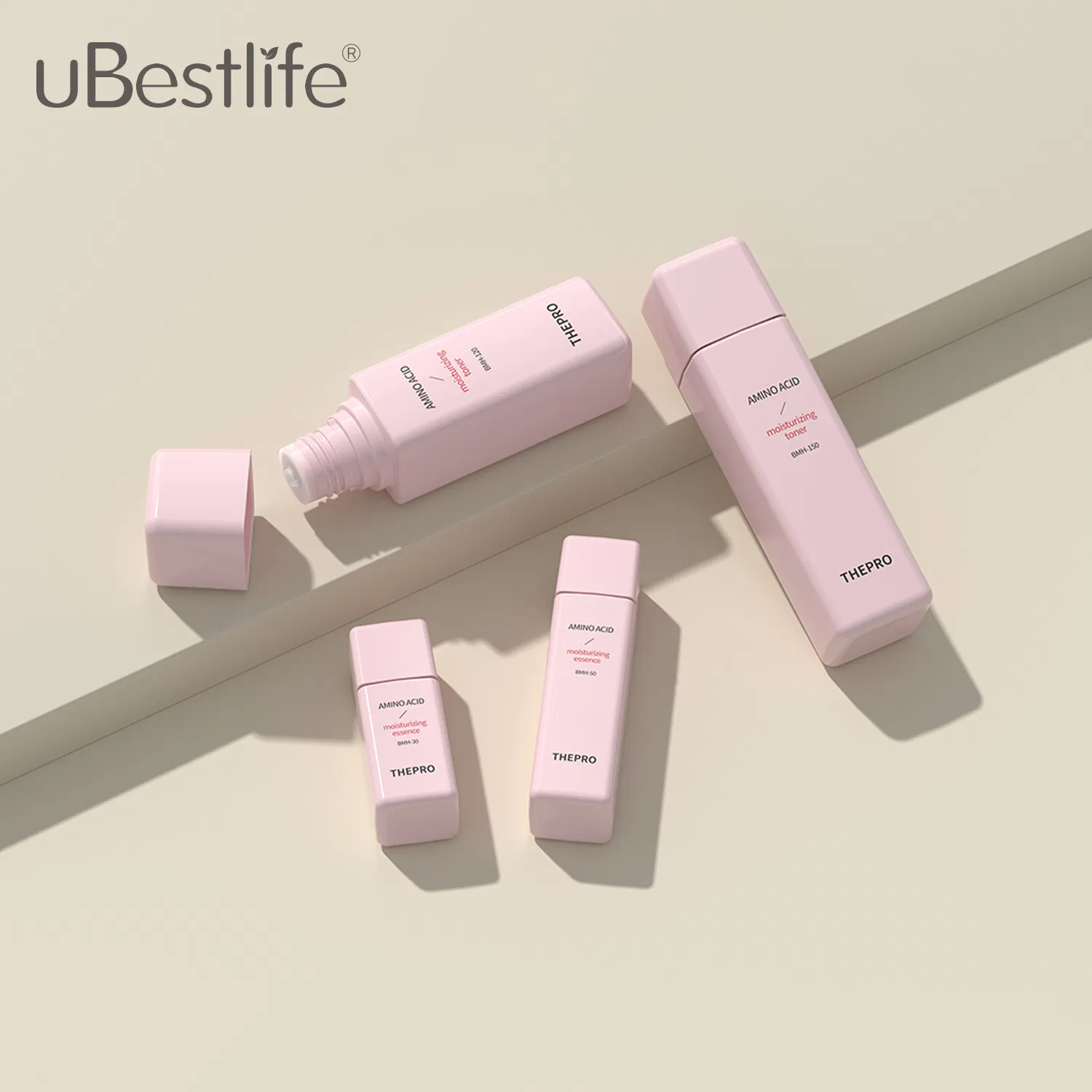 Bmh Eco-Friendly Packaging Plastic Cosmetic Container Square Squeeze Bottle 30ml 50ml 150ml