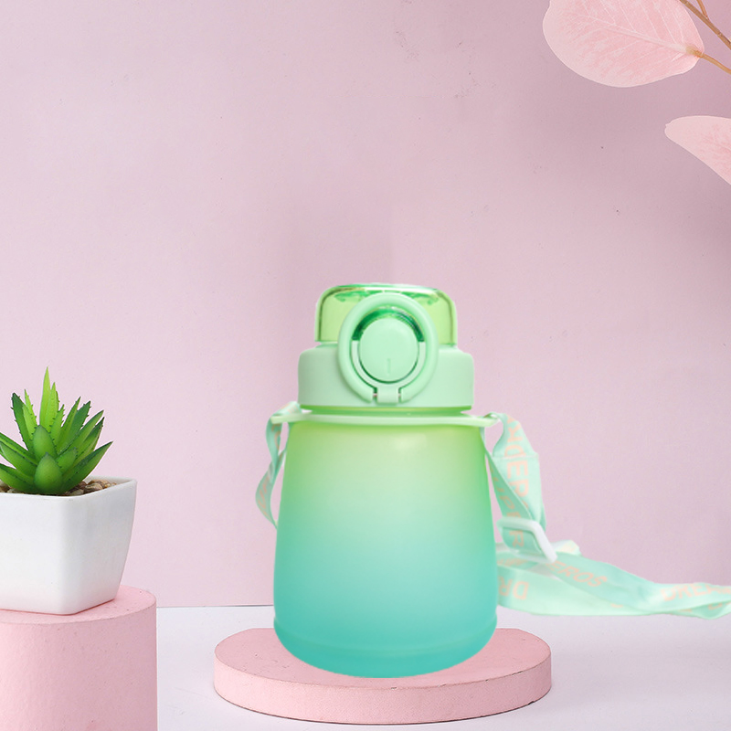 New Design Hot Outdoor 30oz 600ml Leakproof Plastic Tritan Motivational Drinking Water Bottle