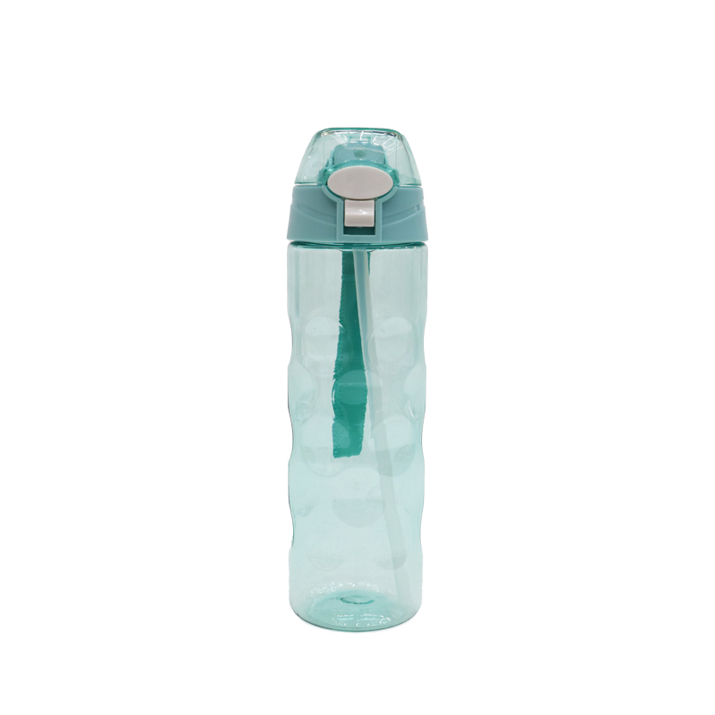 700ml Candy-Colored Transparent Outdoor Sports Plastic Travel Water Bottle