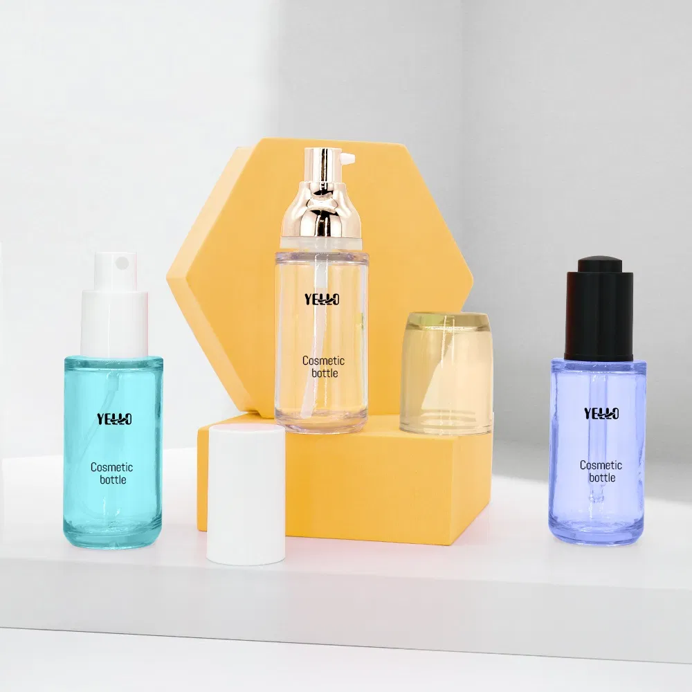 Wholesale Custom Recyclable PETG 40ml Heavy Wall Serum Plastic Lotion Pump Bottles