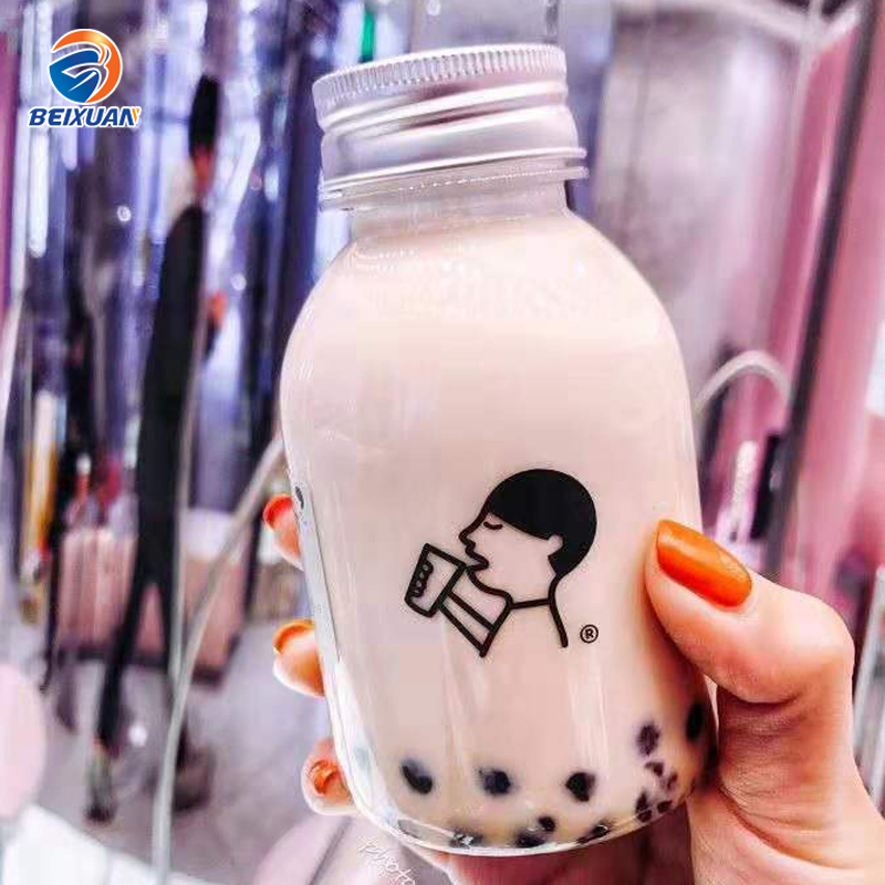 250ml Mini Bottle Disposable Pet Plastic Beverage Bottle Custom Logo