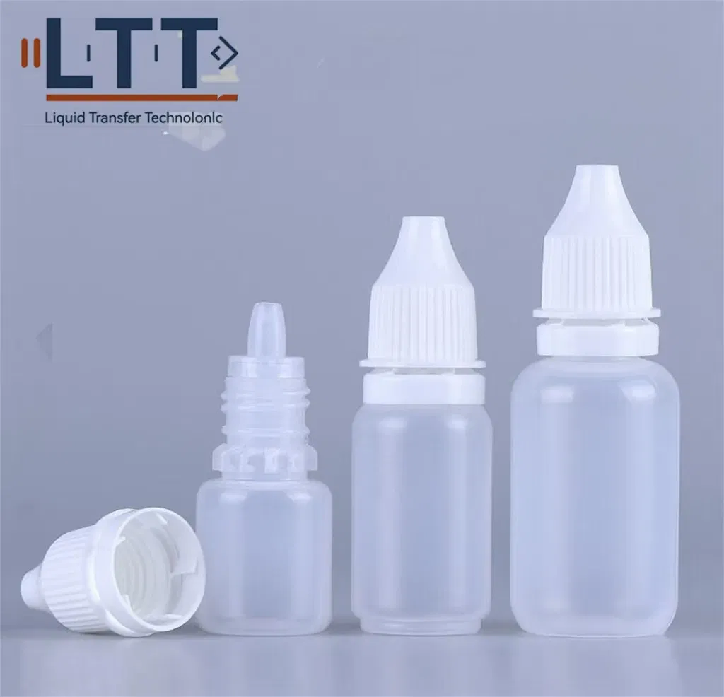 3ml 5ml 10ml 20ml 30ml Disposable Eye Drop Bottle Custom Translucent Plastic PE Squeeze Oil Dropper Bottle
