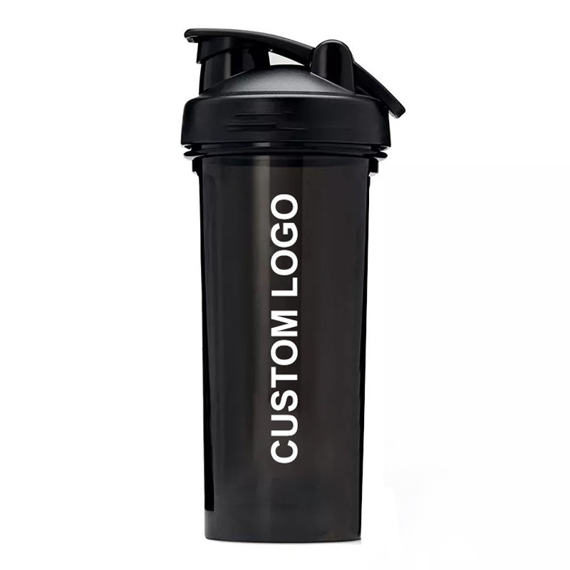 Wholesale Logo Custom Shaker Water Bottle Shaker Bottle Fitness Gym Protein Bottles Sport PP Plastic BPA Free Sample