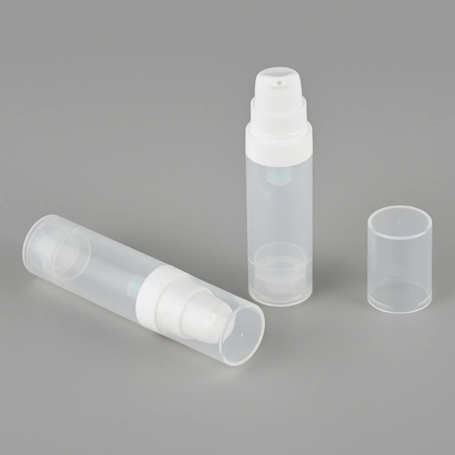 Recyclable 15ml 30ml 50ml PP Plastic Luxury Airless Serum Bottle Cosmetic Packaging Airless Pump Bottles Cream Pump Bottle