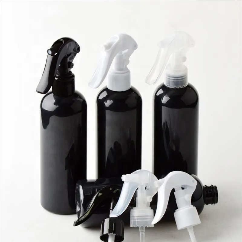 200ml 300ml 500ml Round Cosmetic Pet Plastic Trigger Spray Bottle Perfume Packaging