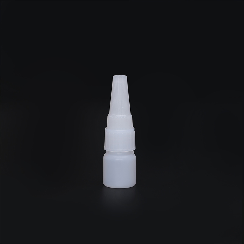 Round 5ml 10ml 20ml 50ml 100ml HDPE Plastic Glue Dropper Bottles with Colored Caps for Fast Dry Glue