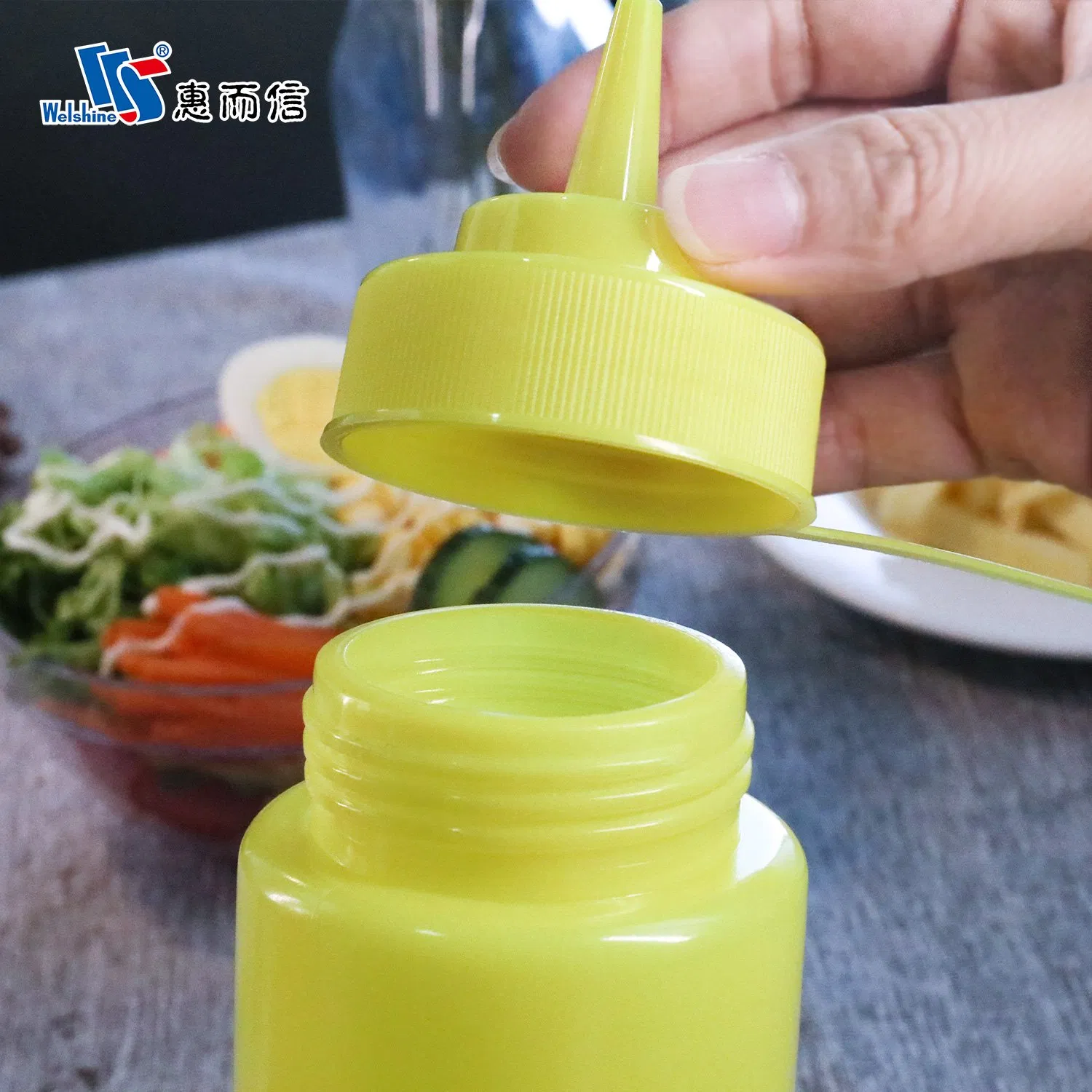 Kitchen Accessories Plastic Food Storage Container Soft Squeeze Sauce Dispenser Bottles