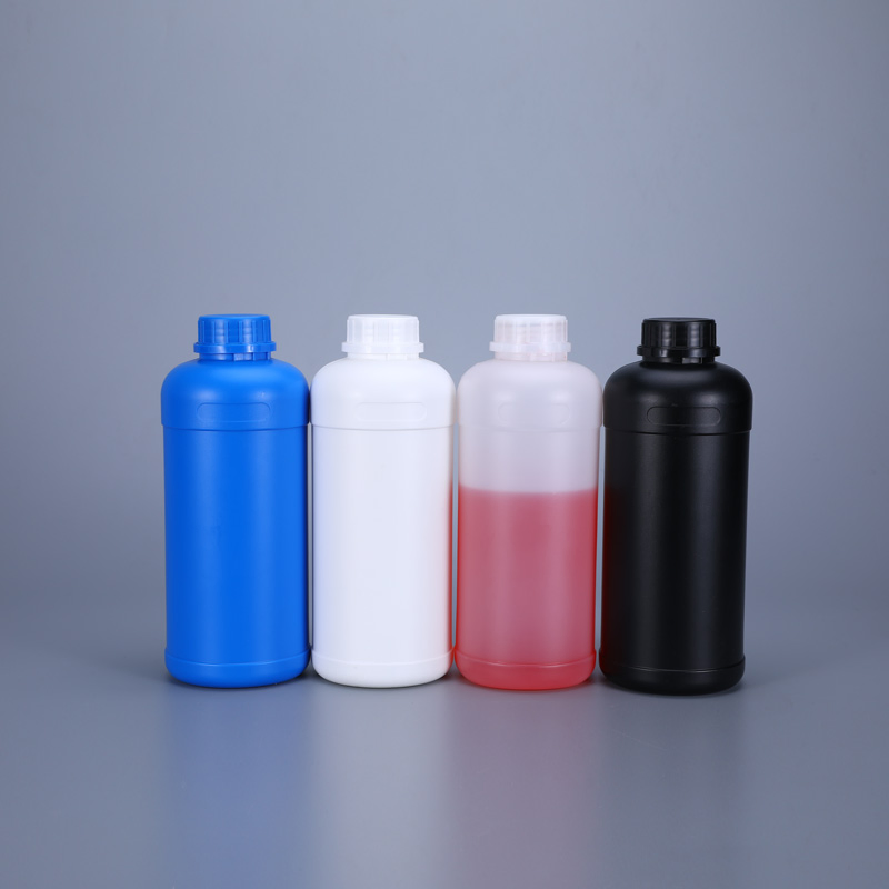 Food Grade BPA Free 250ml 500ml 1L Plastic HDPE Bottle with Screw Cap for Chemical Storage Food Additives Packaging Bottle
