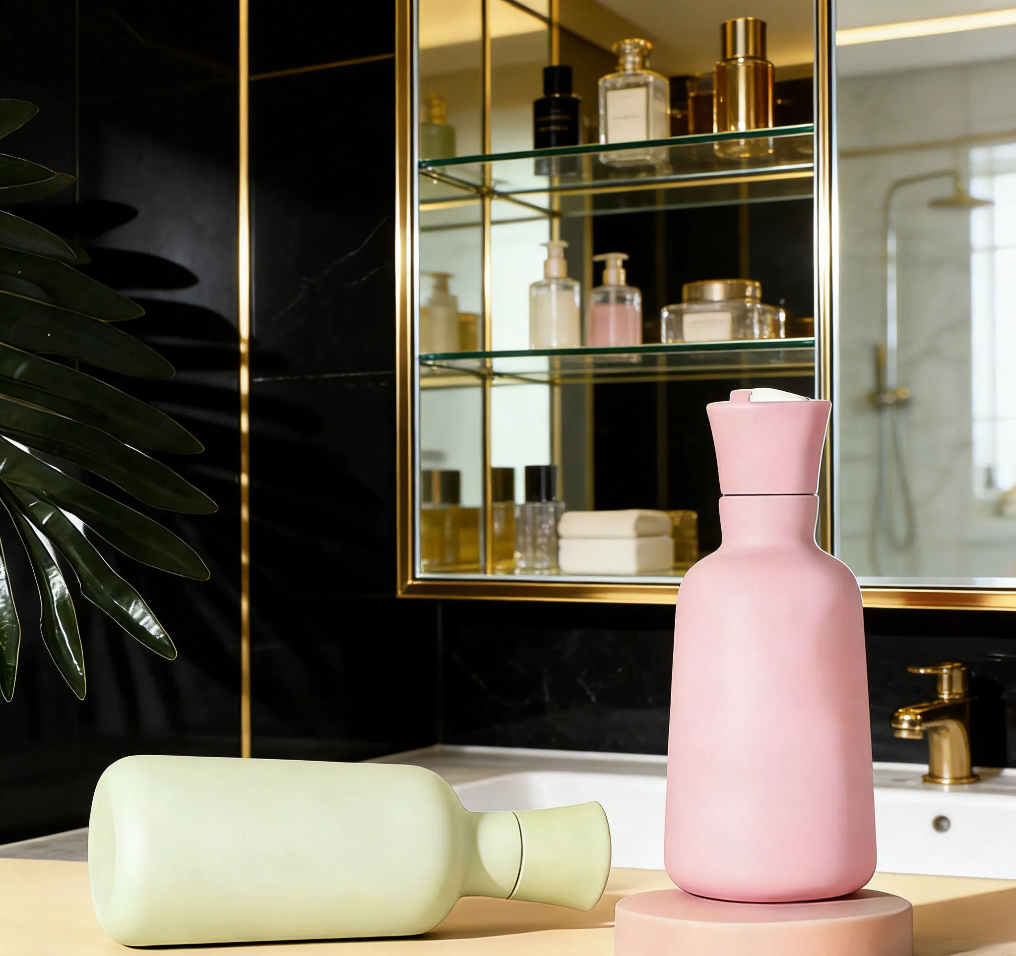 Factory Price Packaging Cosmetic 300ml Pet Plastic Cap Leakproof Flip-Top Shower Gel Bottle