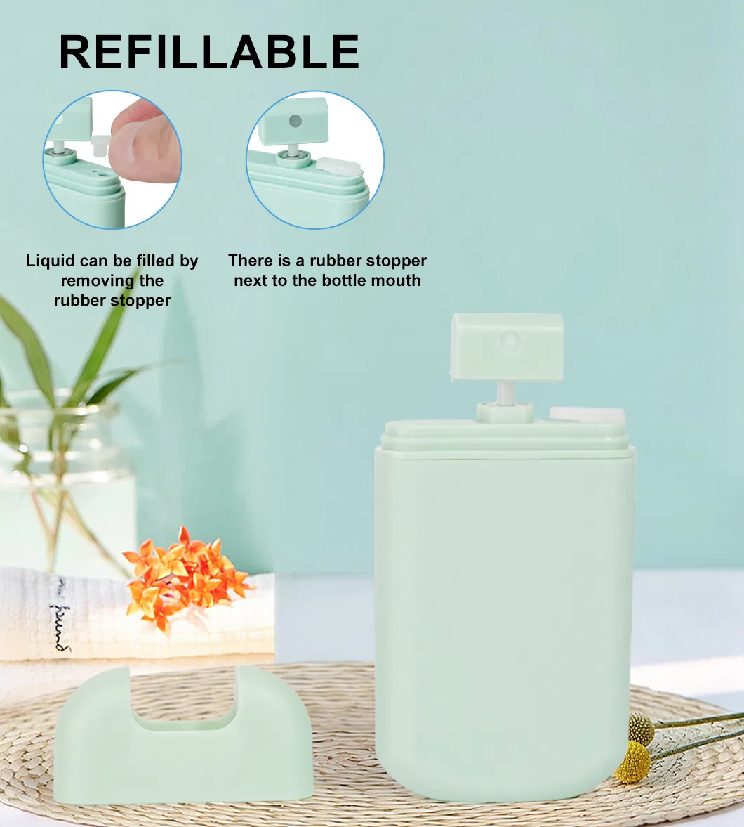 Flat Perfume Spray Bottle for Hand Sanitizer Atomizer Plastic Credit Sprayer