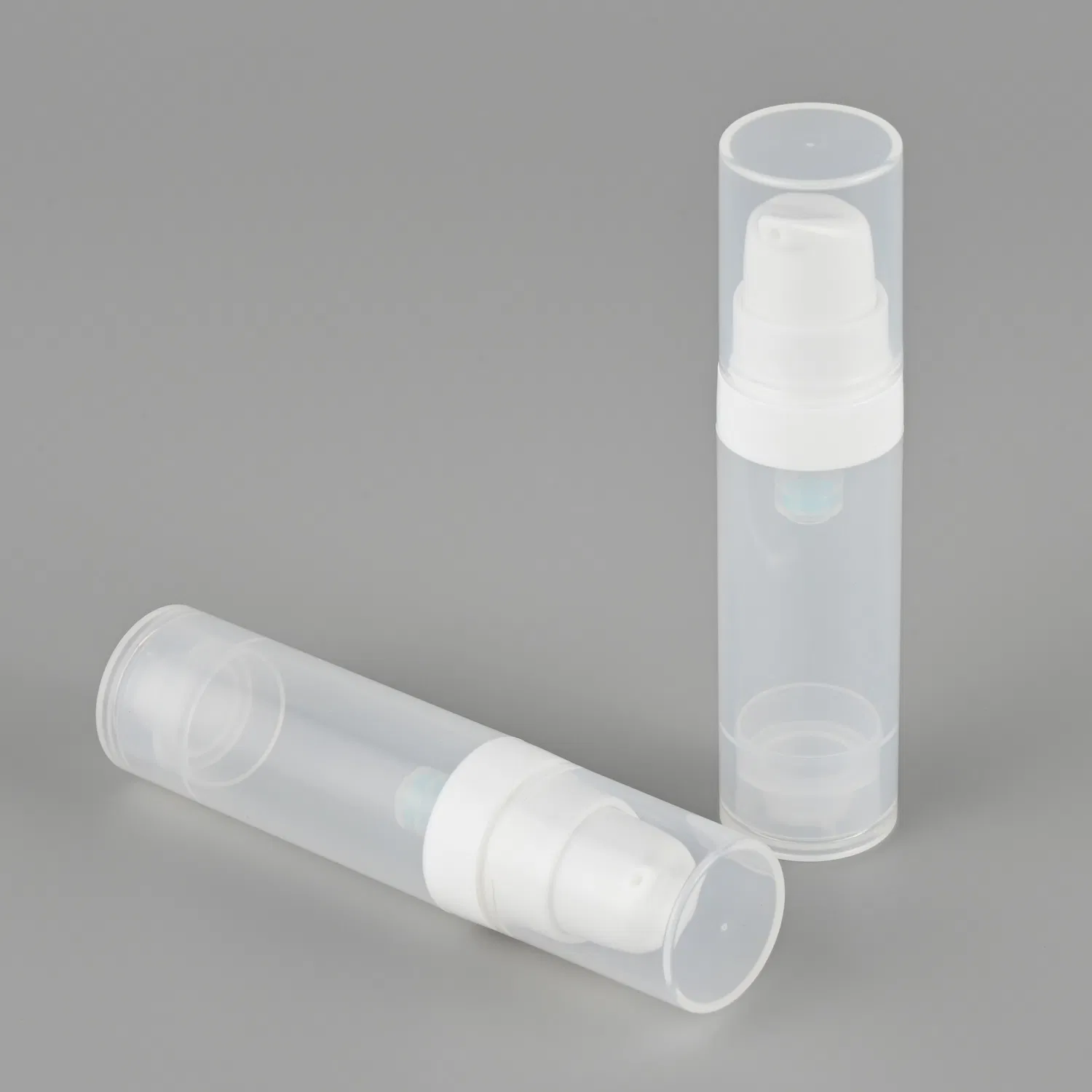 Recyclable 15ml 30ml 50ml PP Plastic Luxury Airless Serum Bottle Cosmetic Packaging Airless Pump Bottles Cream Pump Bottle