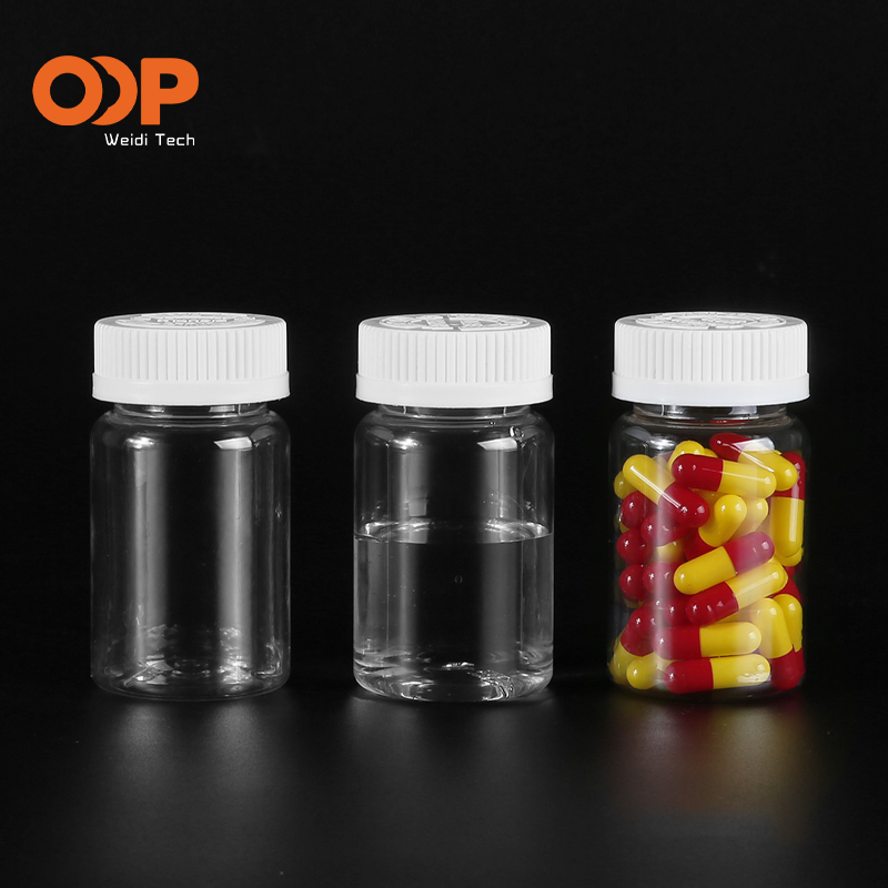 60ml 80ml 90ml 100ml 120ml 150ml 175ml 200ml 250ml 300ml Solid Pill Pharmaceutical Packaging Plastic Pet Bottle with Children Safety Cover Cap