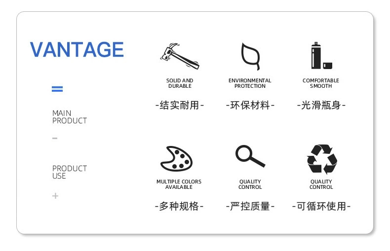 500ml Hand Sanitizer Bottle Plastic Pet Cosmetics Bottling Green Washing and Protective Press Shampoo Bottle