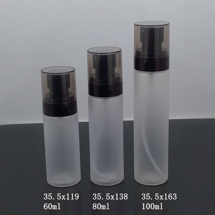 Colorful 15ml 10ml Matte Black Plastic Atomizer Airless Spray Bottle Plastic Customized Pet Spray Pump Bottle