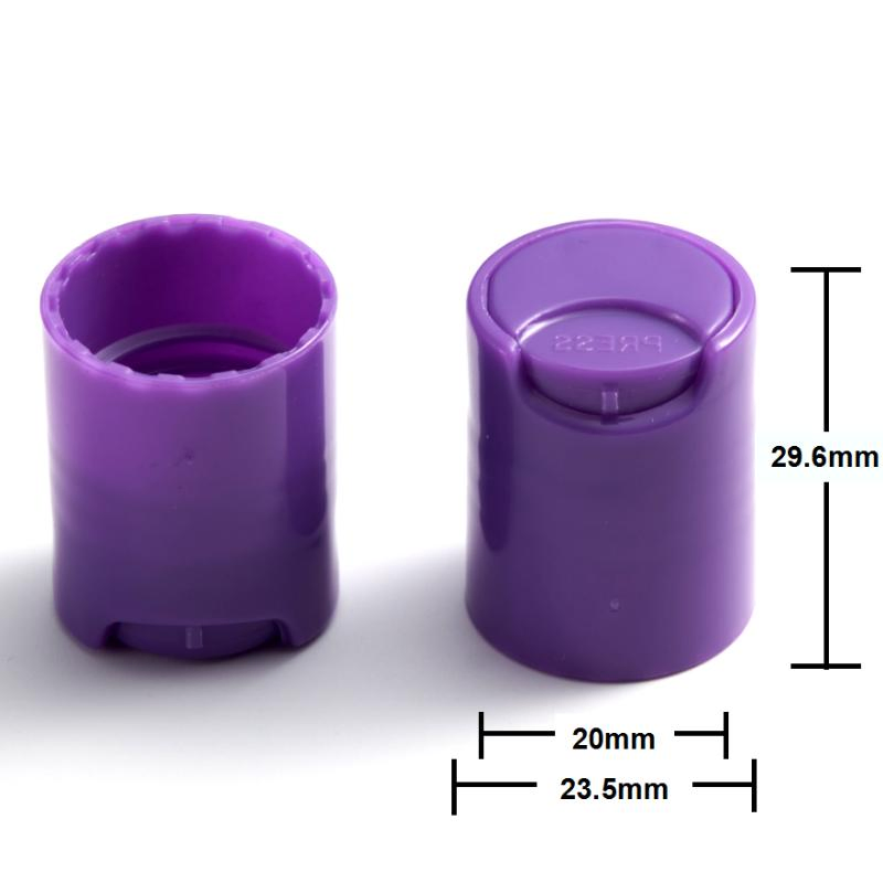 Smooth Surface 20-415 Lid Plastic Disc Top Press Top Cap for Bottle