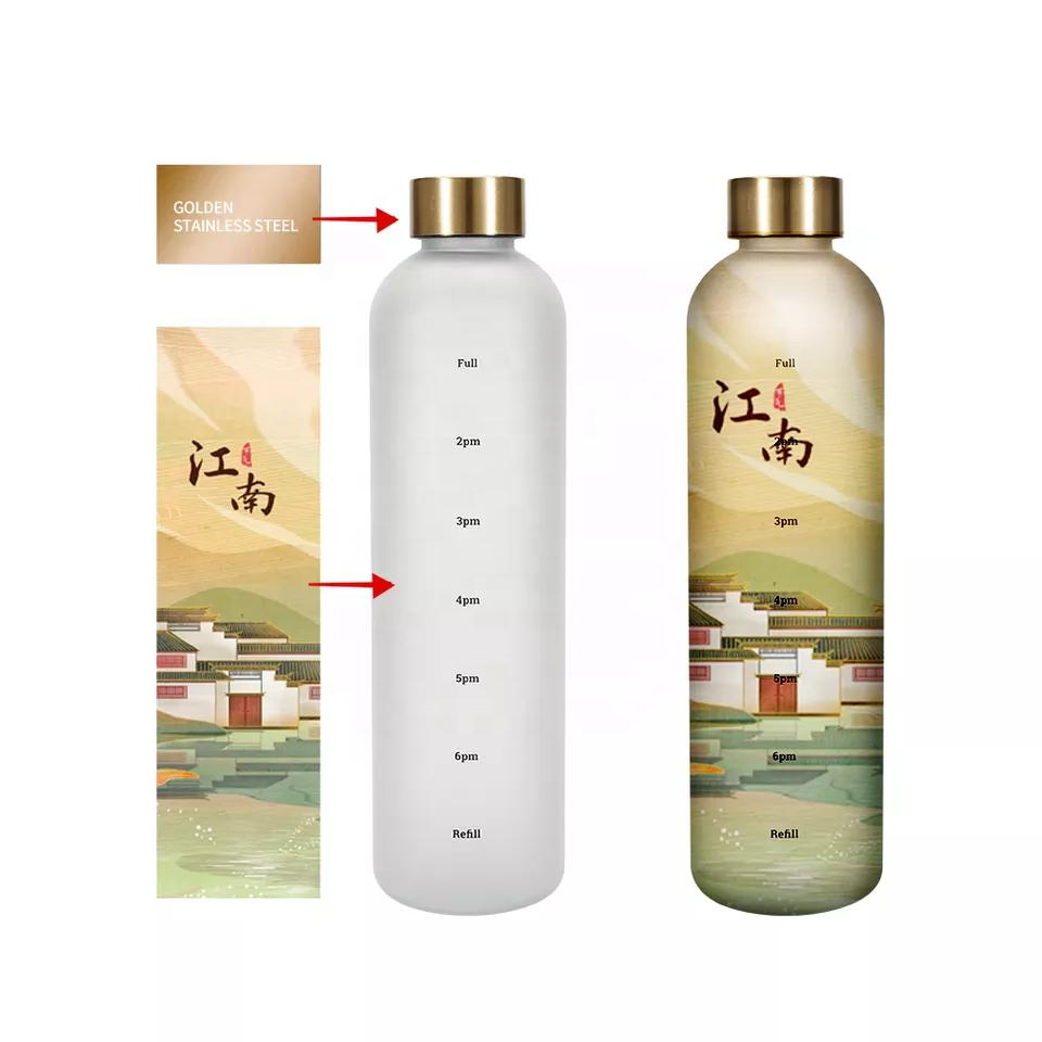 Reusable Plastic 32oz Sublimation Travel High Quality Cartoon Water Bottles