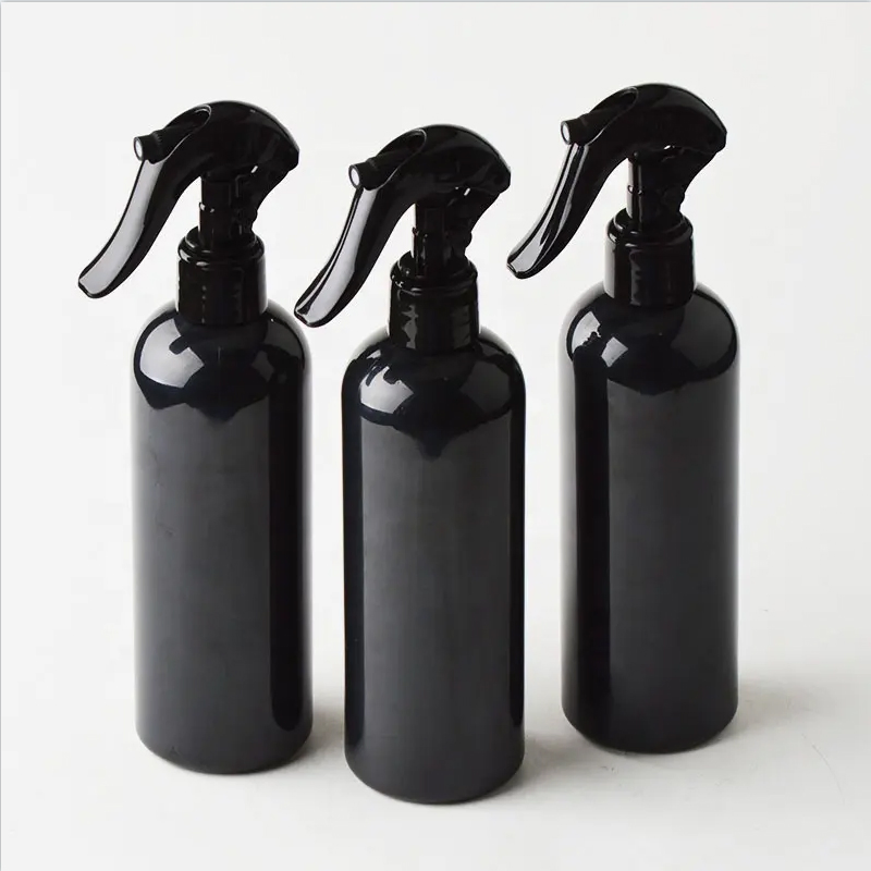 200ml 300ml 500ml Round Cosmetic Pet Plastic Trigger Spray Bottle Perfume Packaging