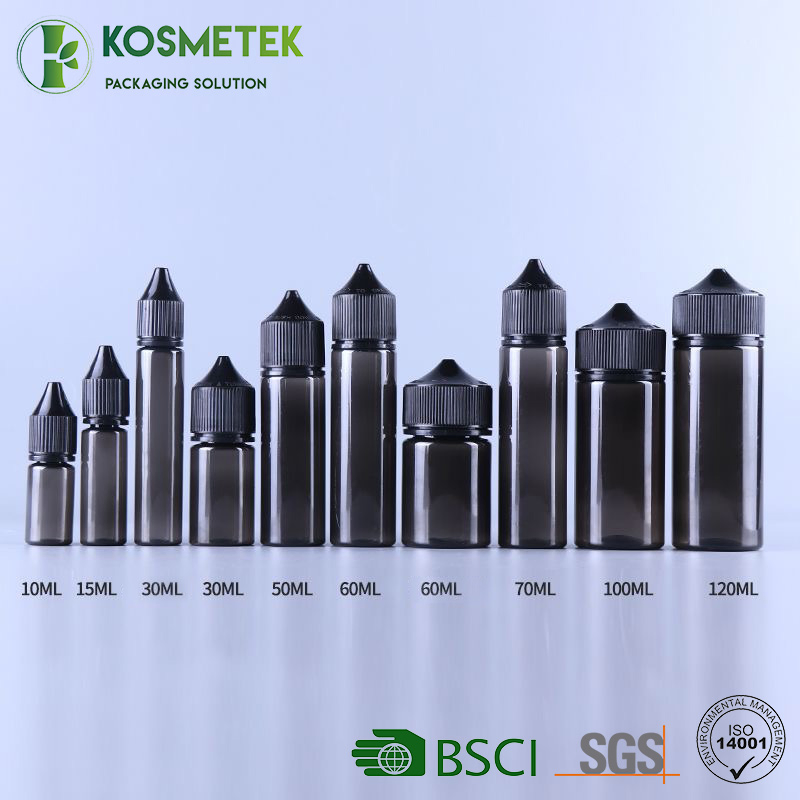 10ml/30ml/50ml/60ml/100ml/120ml Empty Pet Plastic E Liquid Oil Packaging Squeeze Bottle