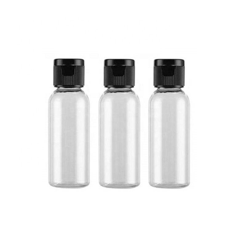60ml 50ml 30 Ml 1 Oz Flip Top Bottle Pet Plastic Round Bottles with Flip Top Cap