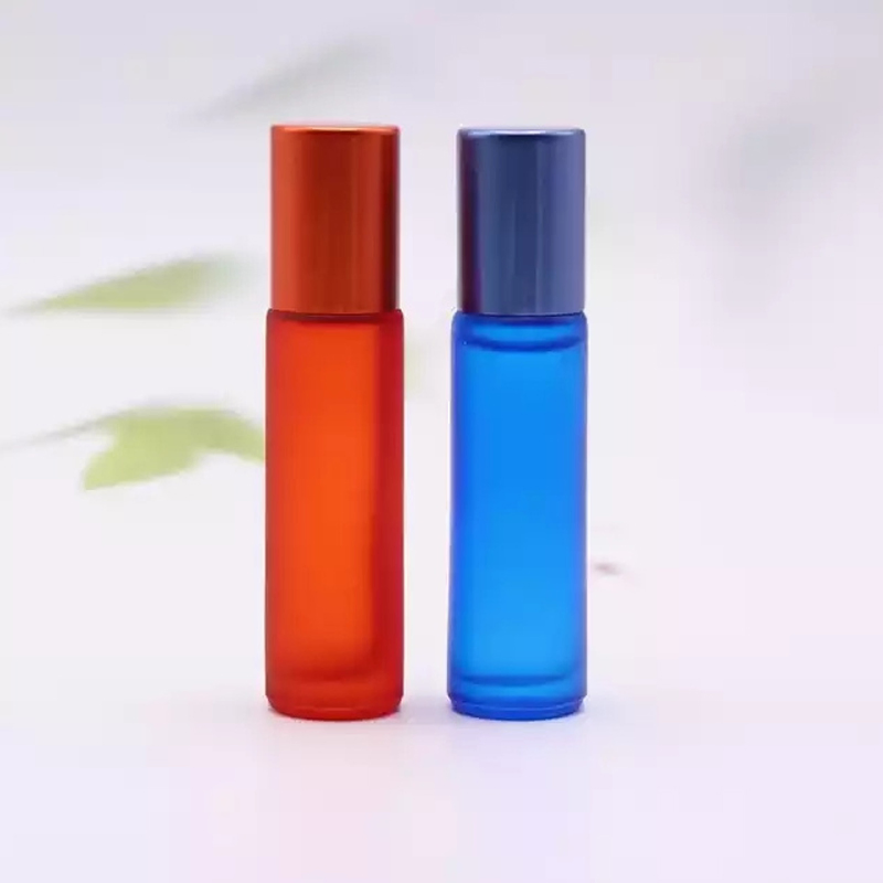 High Quality Rainbow Colored 10ml Bottle Glass Cuticle Deodorant Plastic Large Roll on Bottle Box