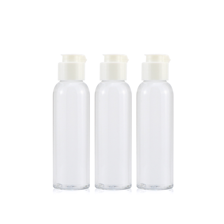 60ml 50ml 30 Ml 1 Oz Flip Top Bottle Pet Plastic Round Bottles with Flip Top Cap