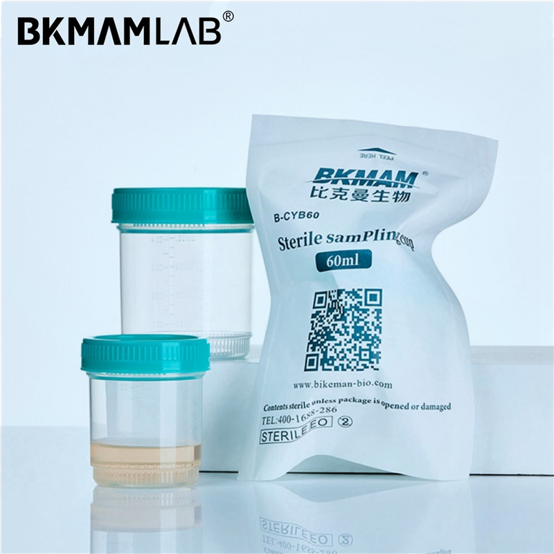 PP Plastic Sample Container Bottle with Screw Cap Leakproof Sterile Urine Cup