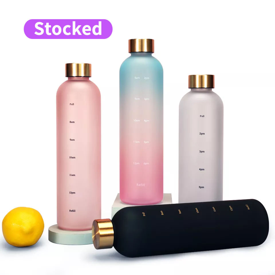 Reusable Plastic 32oz Sublimation Travel High Quality Cartoon Water Bottles