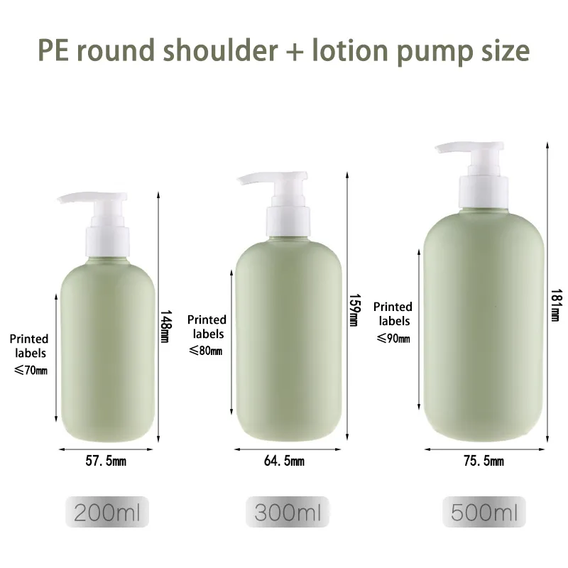 Wholesale Soft Touch PE Plastic Pump Bottles