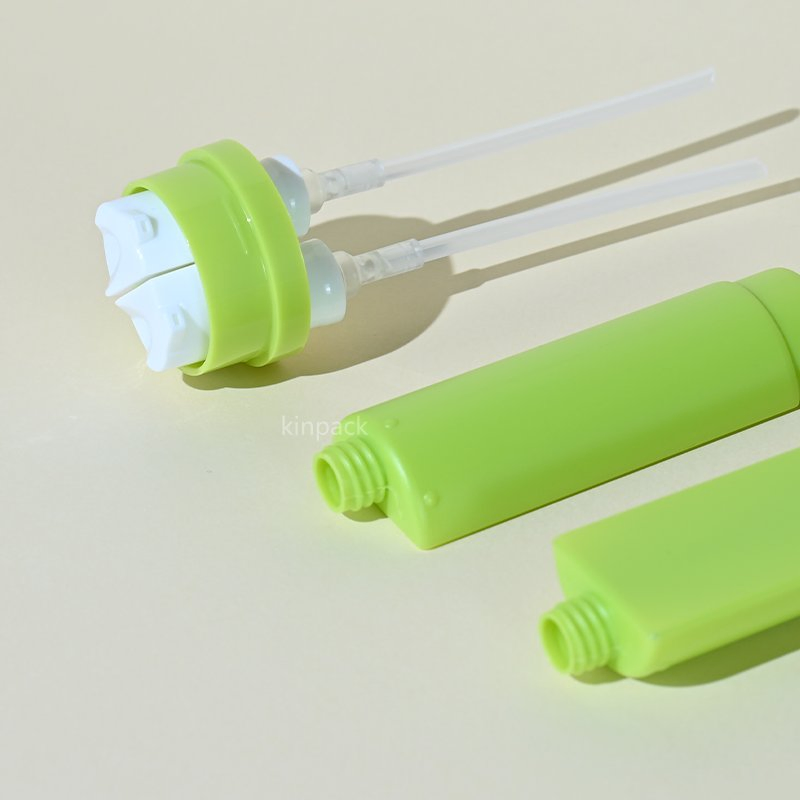 New 20ml*2 30ml*2 Empty Double Tube Dual Chamber 2 in 1 Lotion Pump Bottle Plastic Cosmetic Shampoo Pump Bottle