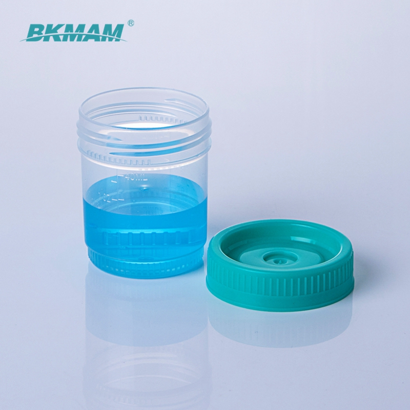 PP Plastic Sample Container Bottle with Screw Cap Leakproof Sterile Urine Cup
