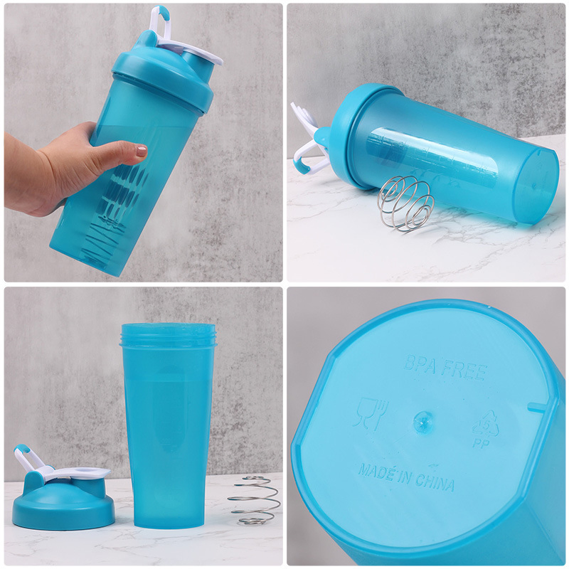 400ml 600ml BPA Free Customized Leak Proof Plastic Protein Gym Shaker Bottle