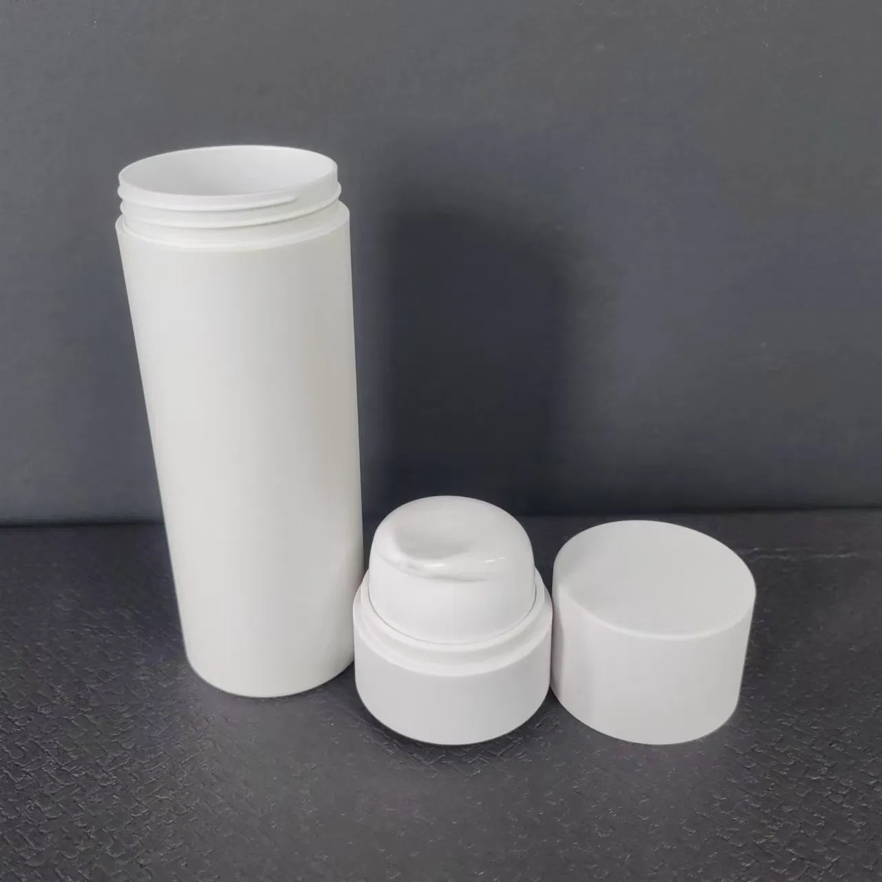 Biodegradable All Plastic Airless Pump Bottles Recyclable Empty Lotion Bottle Plastic Mono Material Cosmetic Bottle
