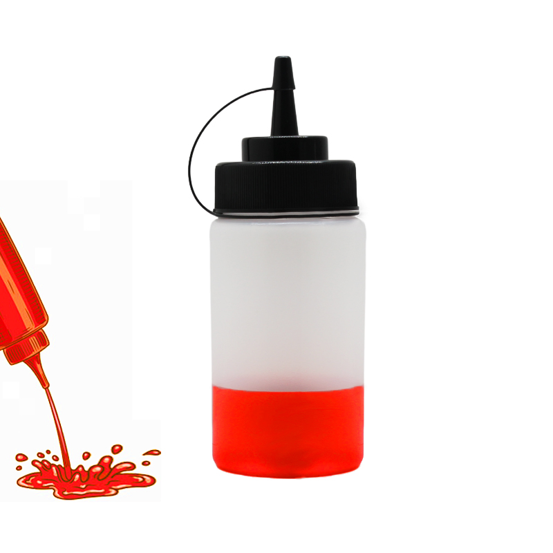 Custom 8oz 250ml Plastic Sauce Ketchup Condiment Dispenser Bottle Tomato Ketchup Pepper Sauce Squeeze Bottle