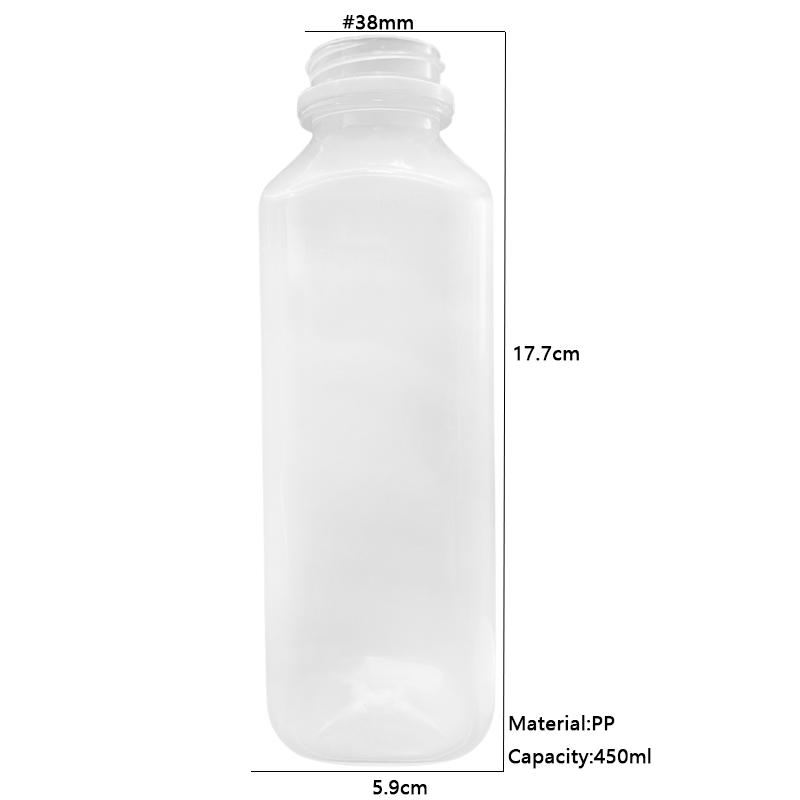Disposable Transparent Plastic Bottle Juice Bottle Takeaway Pet Bottle
