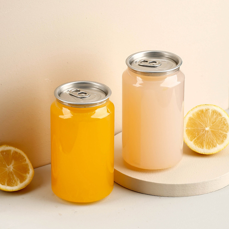 500ml Round Disposable Empty Juice Plastic Pet Bottle with Cap for Business