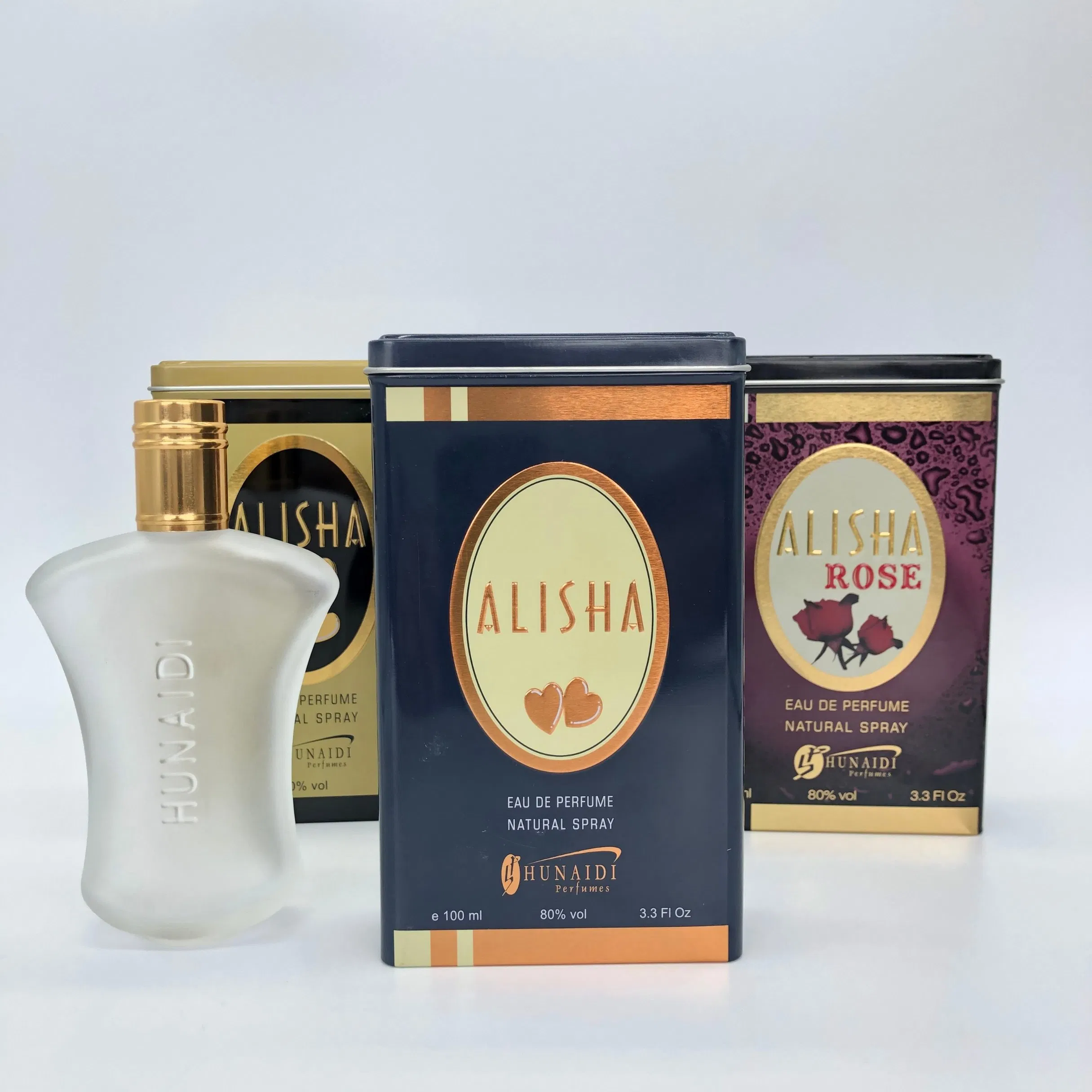 Hot Sale Stamping Recyclable Custom Spray Perfume Glass Bottle with Plastic Cap