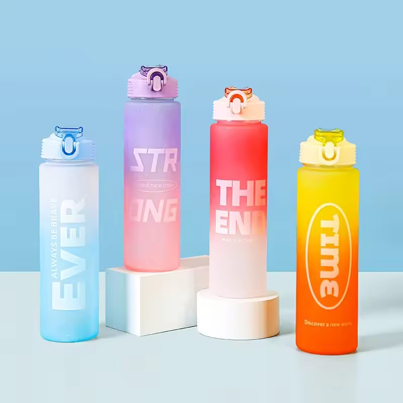 32 Oz Sports Water Bottle with Leak Proof Flip Top Lid BPA Free Tritan Reusable Plastic for Gym and Outdoor