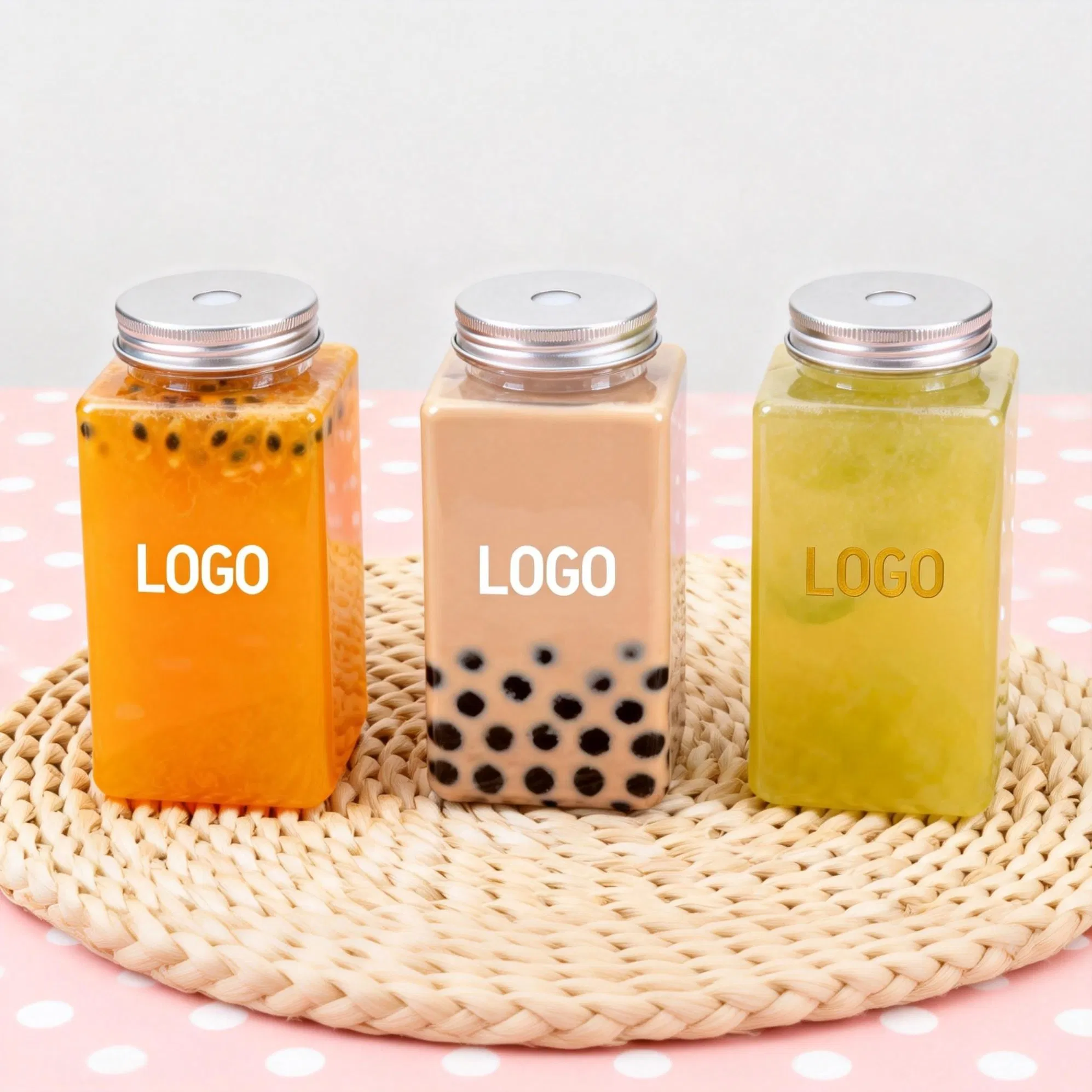 Fast Shipping Bulk Plastic Juice Bottle Reusable Transparent Bulk Beverage Containers