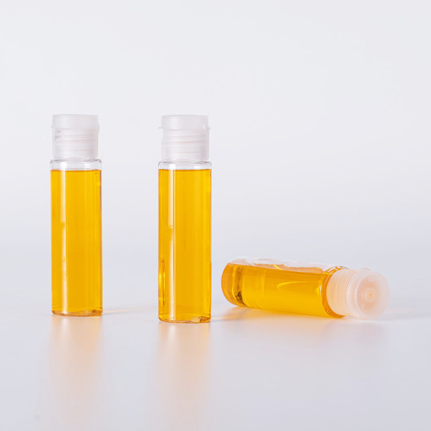 Min 15ml Sample Plastic Travel Separate Squeeze Packaging Transparent Bottle with Press Cap