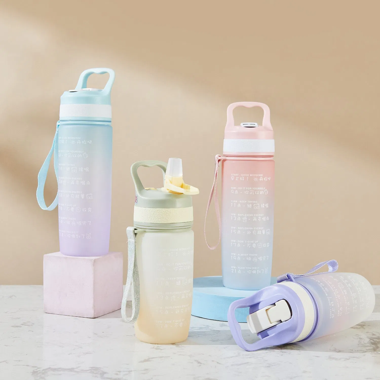 Promotional Gifts Leakproof 700ml Fitness Outdoor Sports Water Bottle with Plastic Water Bottle