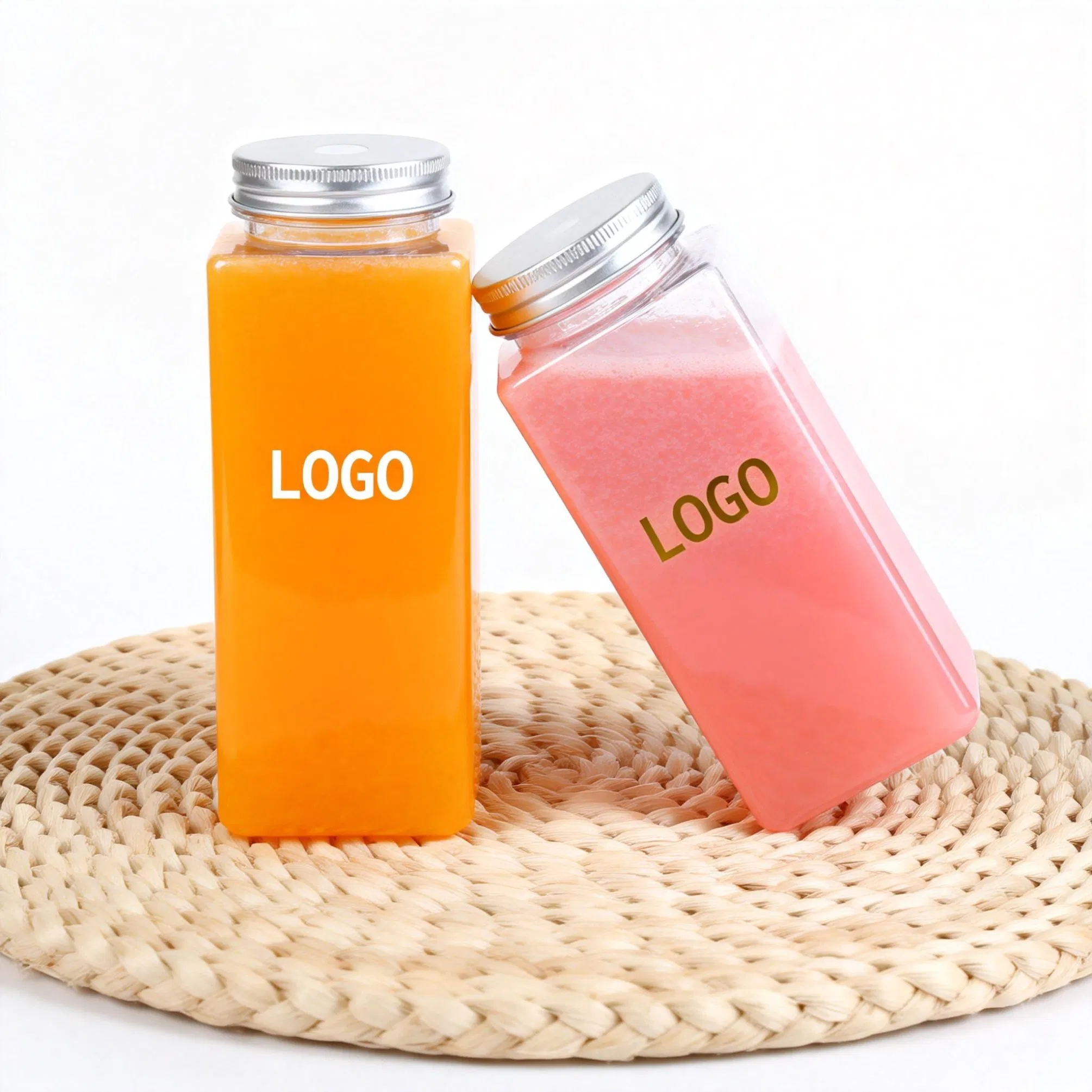 Fast Shipping Bulk Plastic Juice Bottle Reusable Transparent Bulk Beverage Containers
