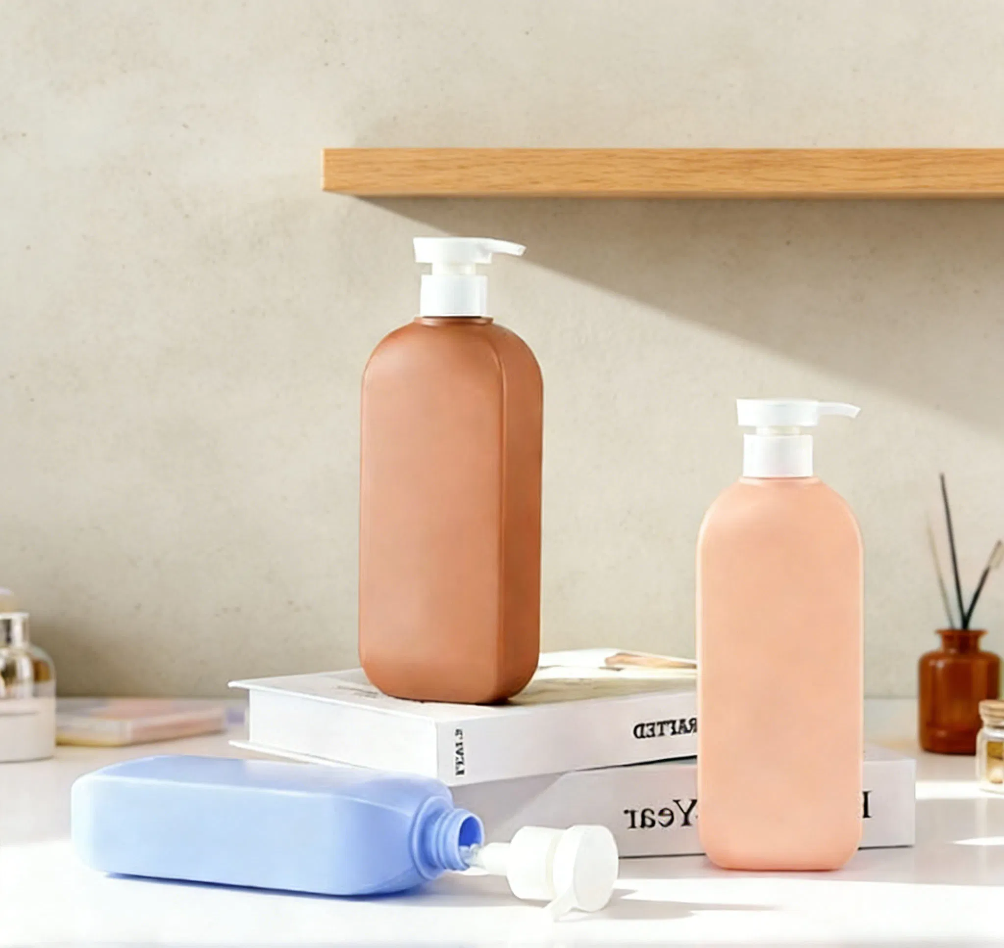 Packaging 300/500/750ml Travel Size Containers Reusable Refillable HDPE Plastic Bottle