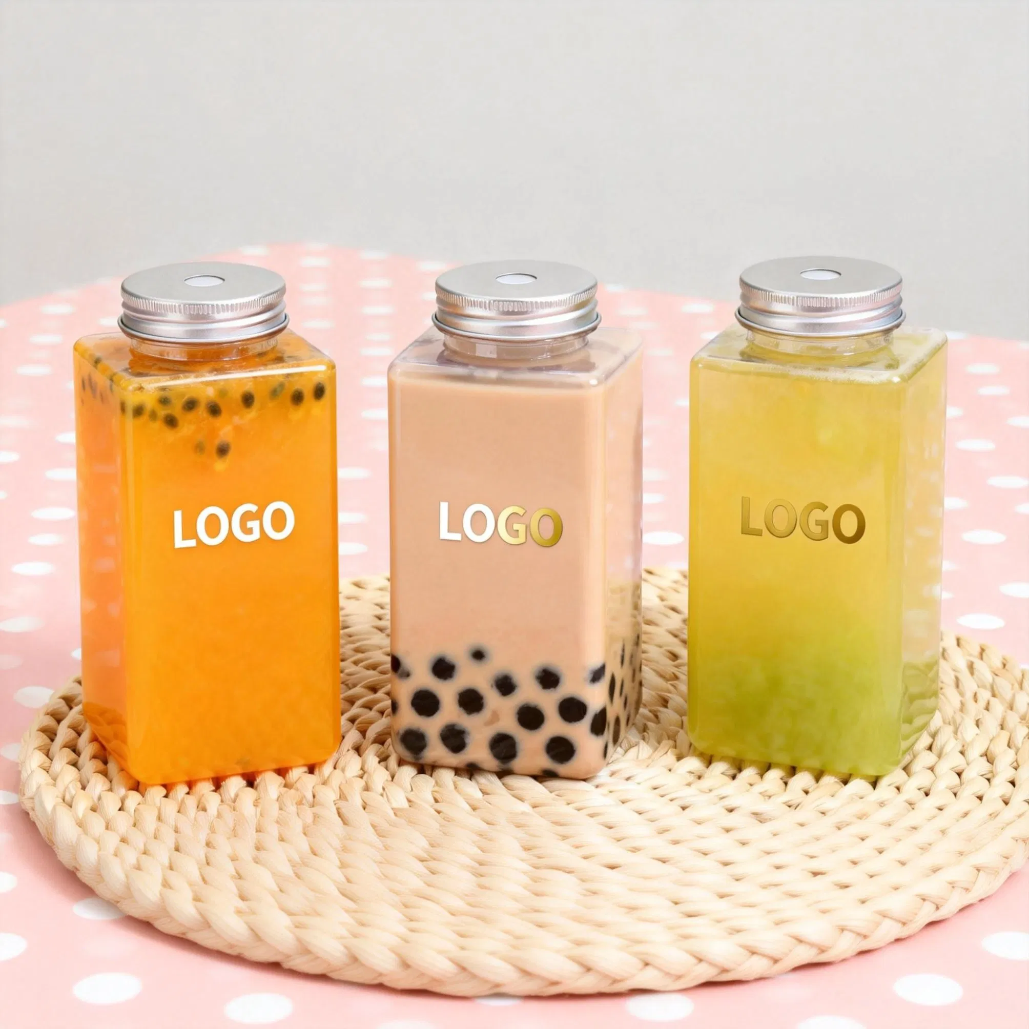 Fast Shipping Bulk Plastic Juice Bottle Reusable Transparent Bulk Beverage Containers