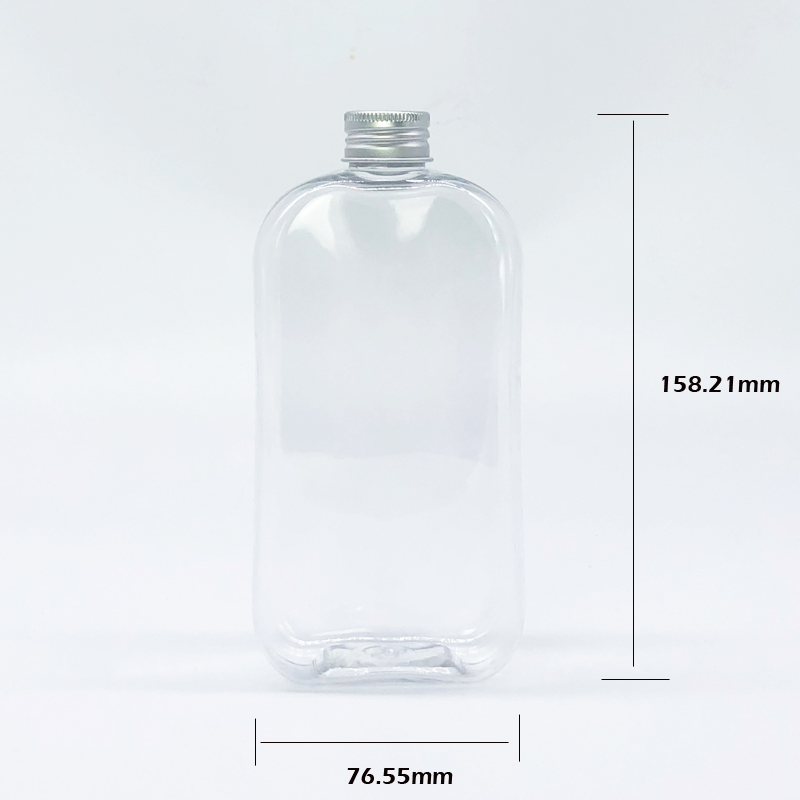 250ml 300ml 350ml 420ml Pet Transparent Plastic Beverage Bottle Reusable Disposable Milk Beverage Juice Bottle
