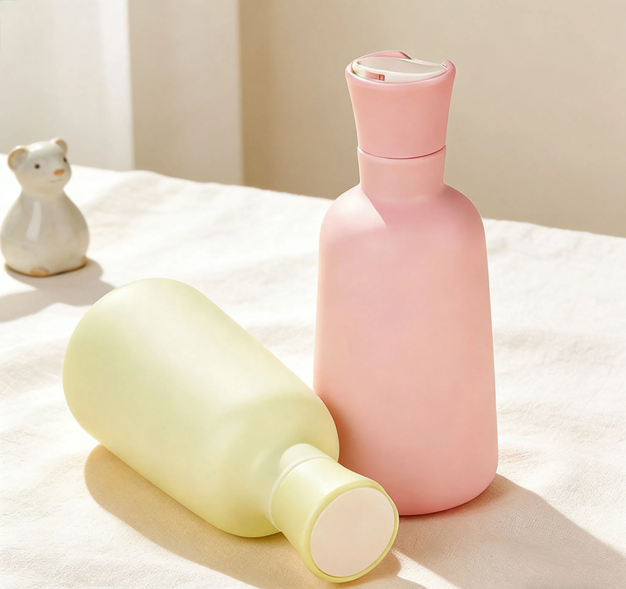 Factory Price Packaging Cosmetic 300ml Pet Plastic Cap Leakproof Flip-Top Shower Gel Bottle